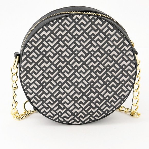 BCBG CROSS BODY BAG SIENNA SIGNATURE BLACK purses - Picture 3 of 15